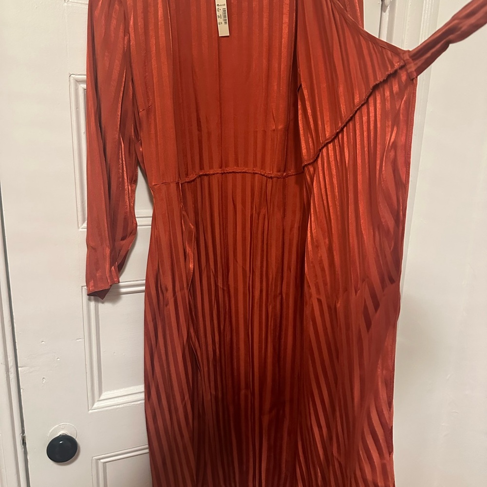 Madewell Rust Long Sleeve Dress - Picture 14 of 15